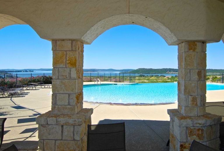 Clubhouse view at The Hills Above Possum Kingdom Lake.