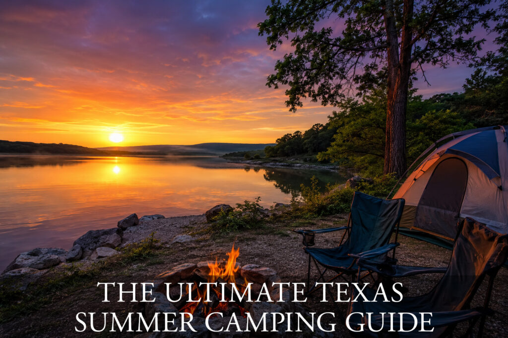 Lake camp at sunset, Summer Camping Guide